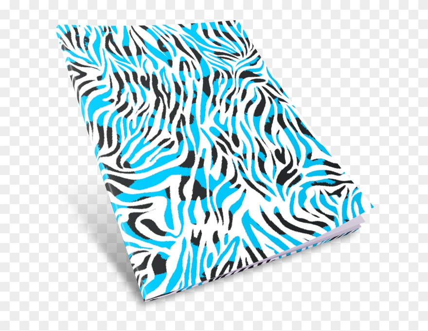 Zebra Blue Book Cover Clipart