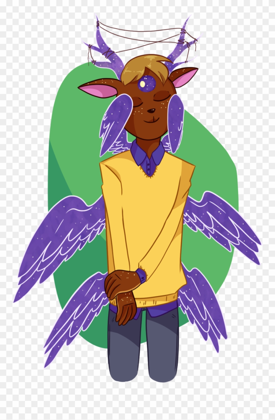 Flapz, An Archangel Deer Anthro Clipart