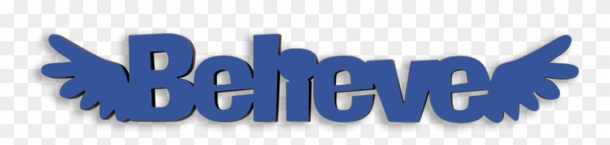 Believe Tiny Word Clipart