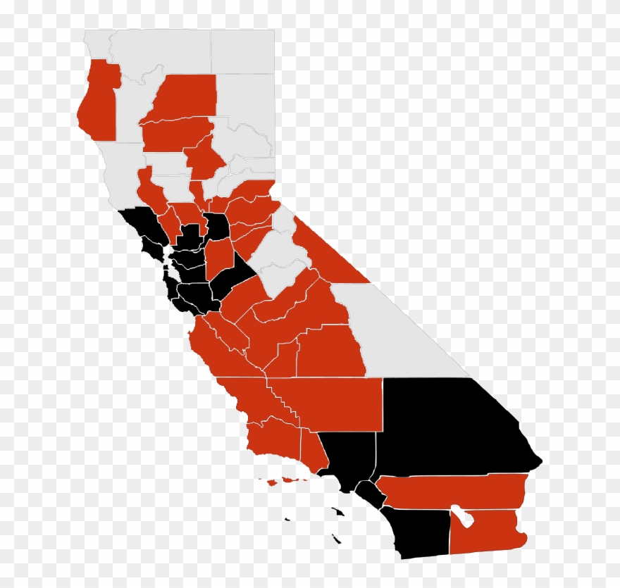 H1n1 California Map Clipart