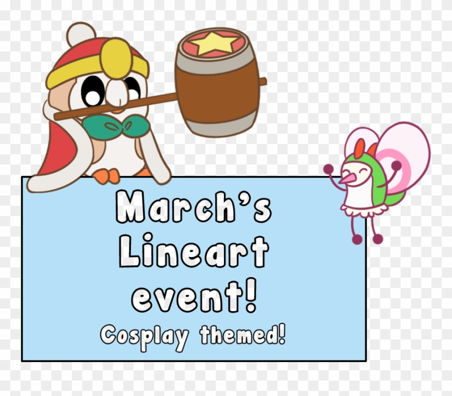 Welcome To March's Line Art Coloring Event The Theme Clipart