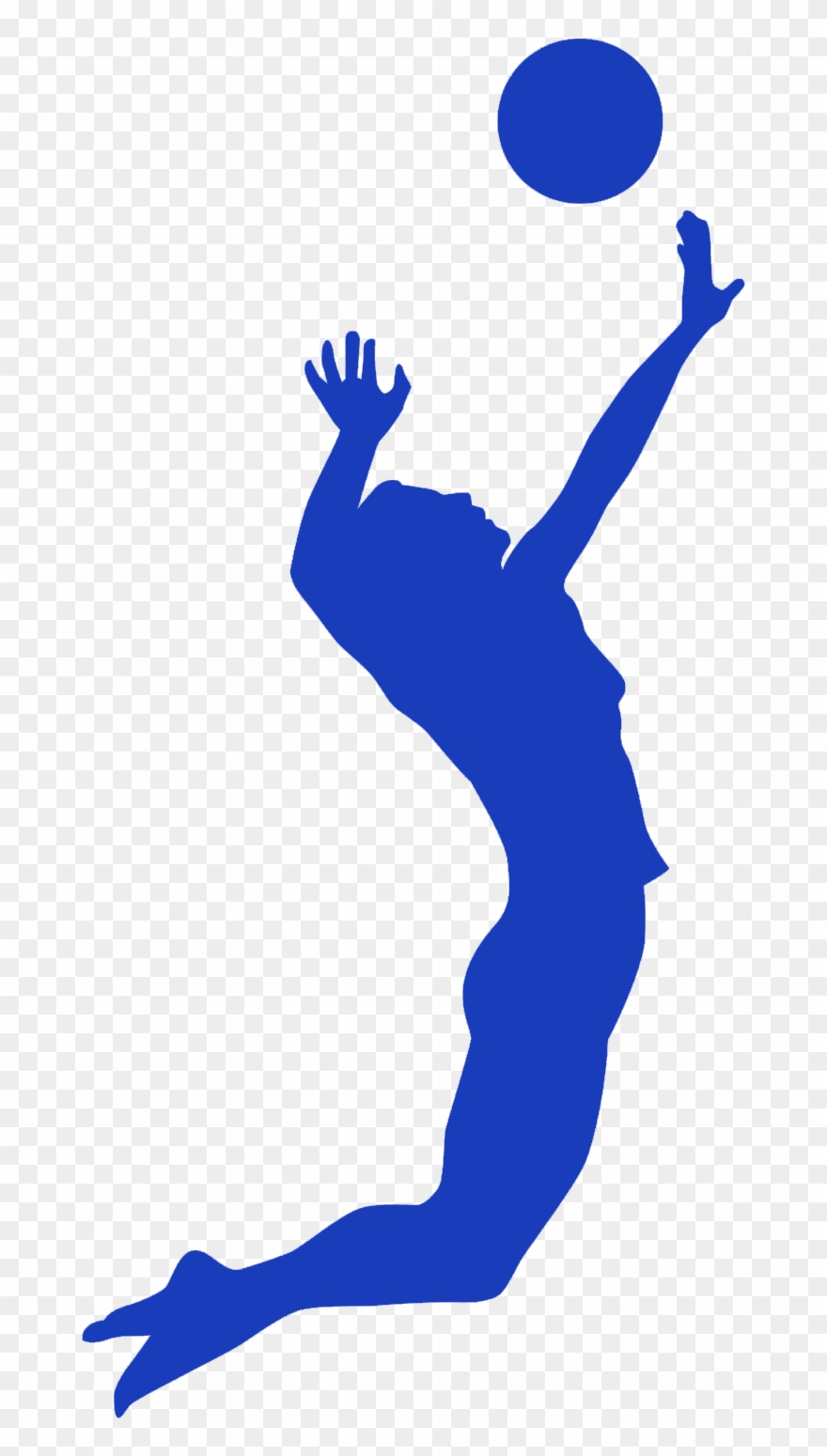 Volleyball Players Png Hitting Transparent Clipart