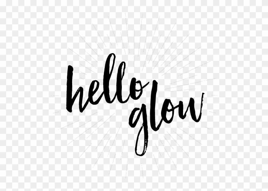 Hello Glow Clipart