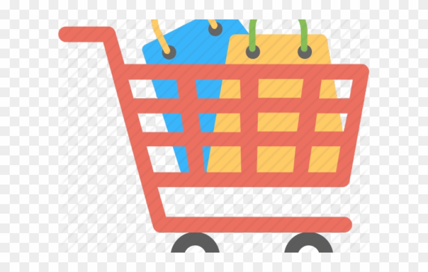 Trolley Clipart Shopping Cart - Png Download
