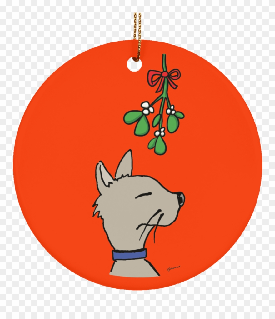 Cat And Mistletoe Limited Edition Christmas Ornament Clipart