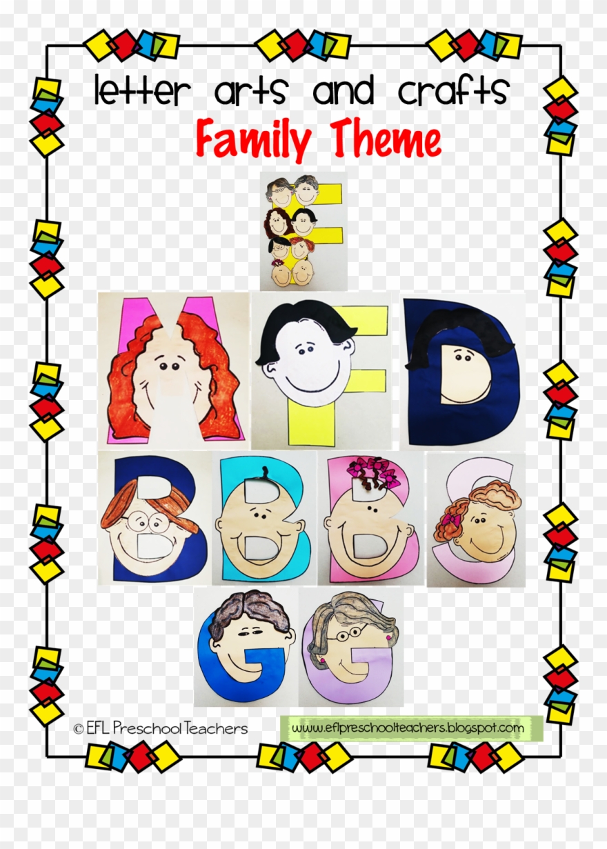 And There Is The Letter Arts And Crafts For The Family Clipart