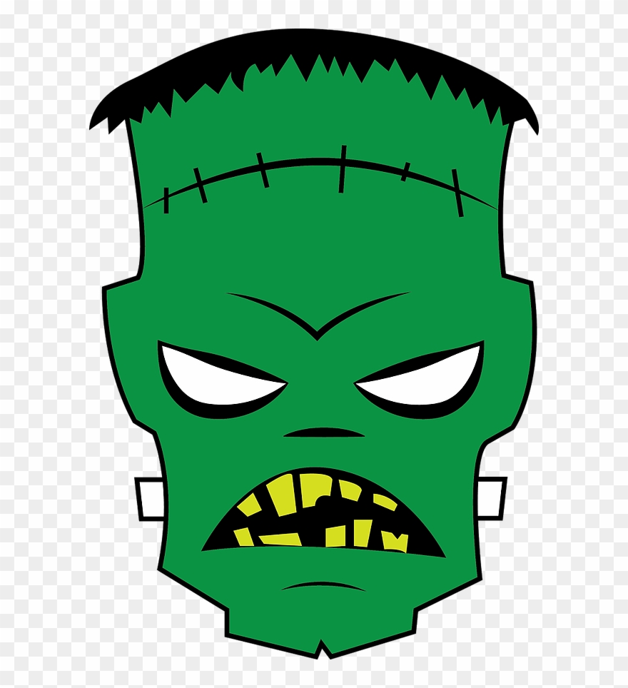 Frankenstein, Zentangle Skull, And Creepy Doll Clipart