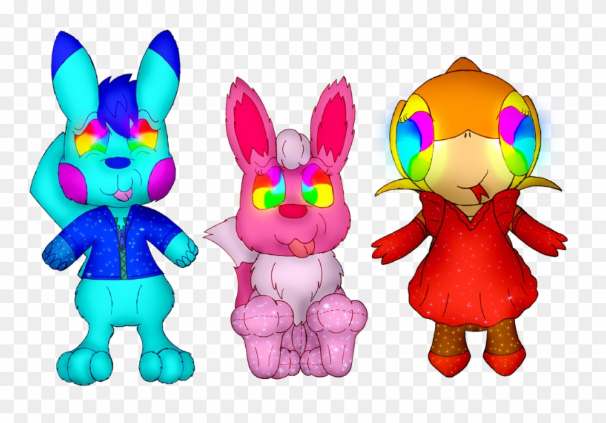 Ace, Ginger And Ivy's Trippy Trance By Unownace Clipart