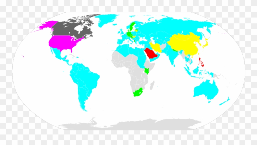 Countries Of The World, Categorized By The Date Format Clipart