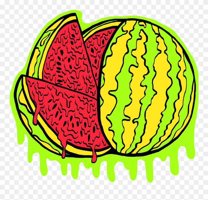 Rotten Fruits Watermelon Tee Clipart