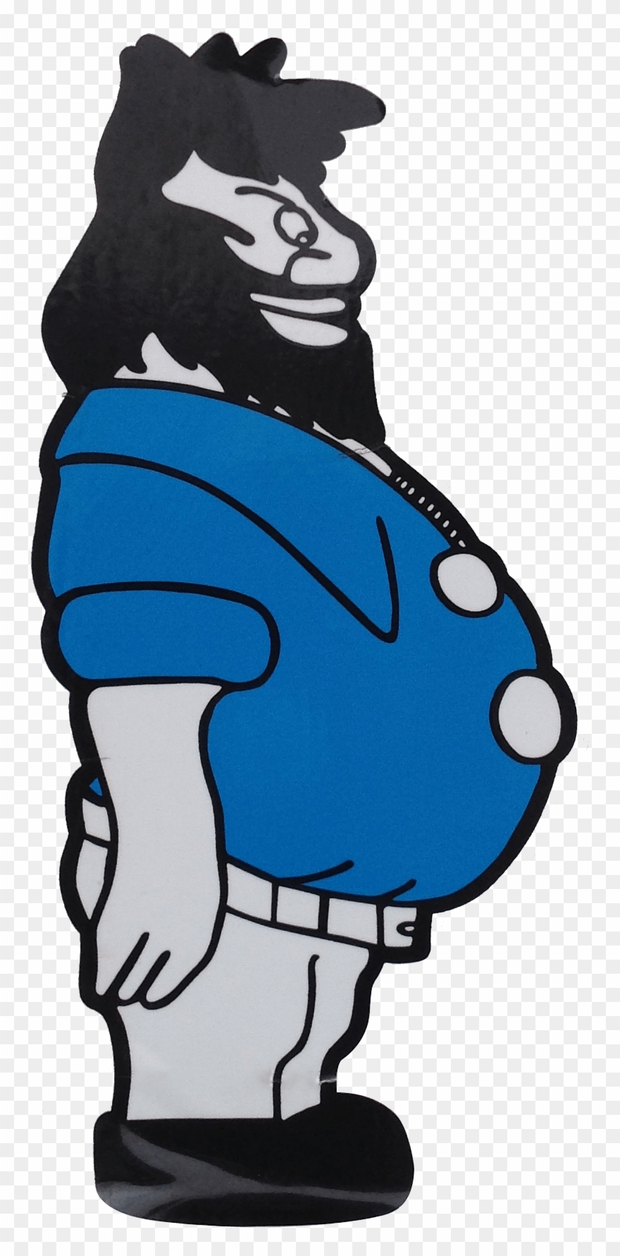 Man In Blue Uniform Clipart
