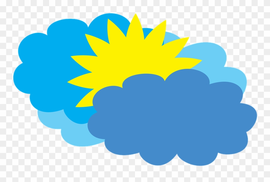 Cloudy Weather Forecast Partly Cloudy Clipart Pinclipart
