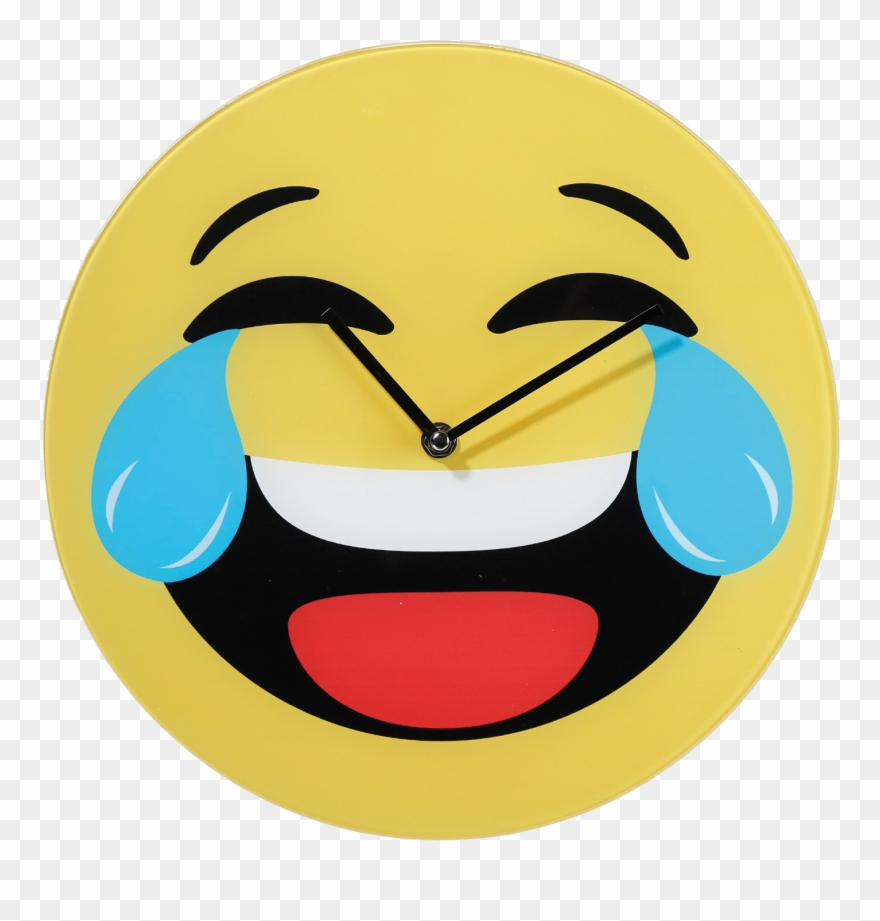 Wall Clock Emoji Laugh Clipart