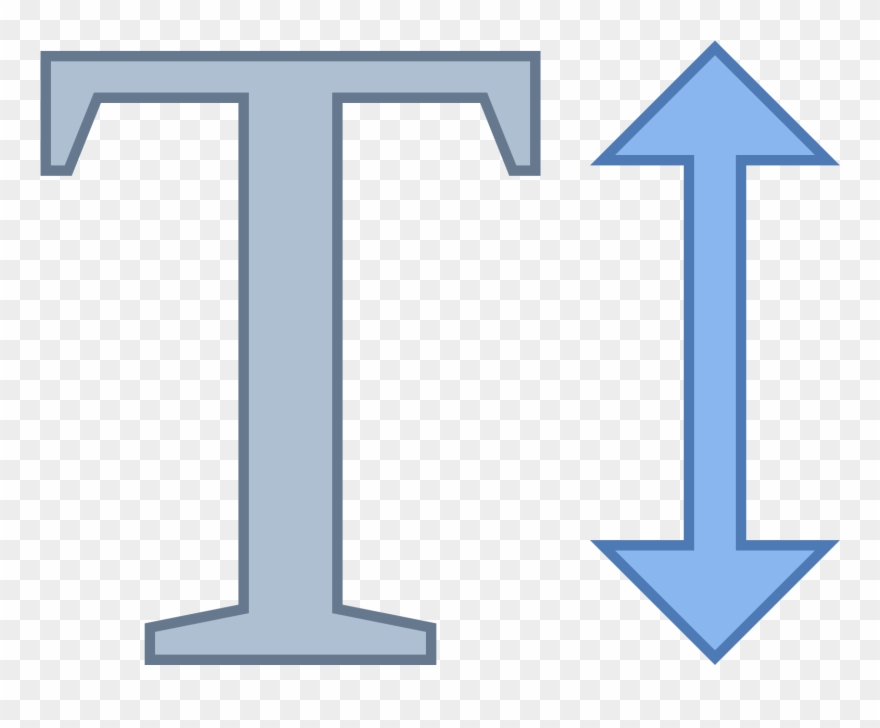 Text Height Icon Clipart