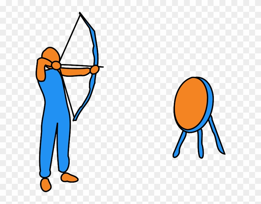 Man, Sports, Aim, Archer, Arrow, Bow, Bullseye, Fire Clipart