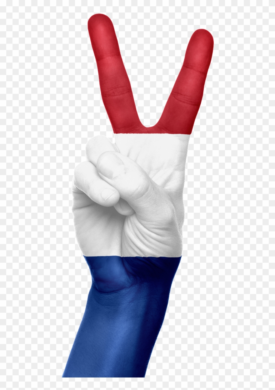 Peace Sign Fingers Clip Art - Png Download