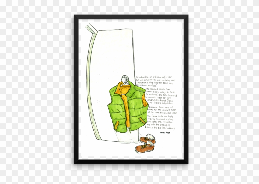 The Puffy Jacket & Shoes Clipart