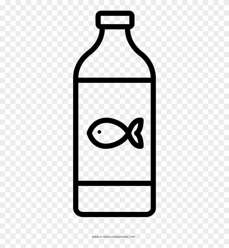 Fish Food Coloring Page Clipart