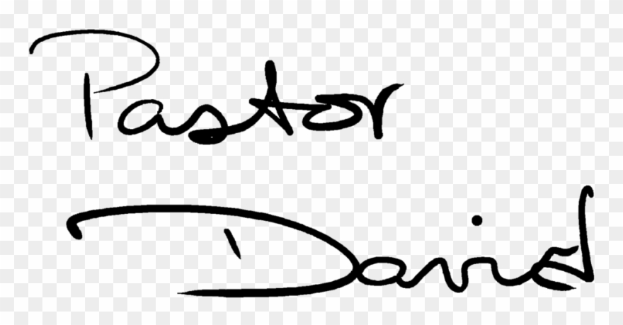 Pastor David Signature Clipart