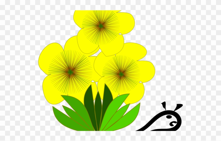 Yellow Flower Clipart Flower Petal - Png Download