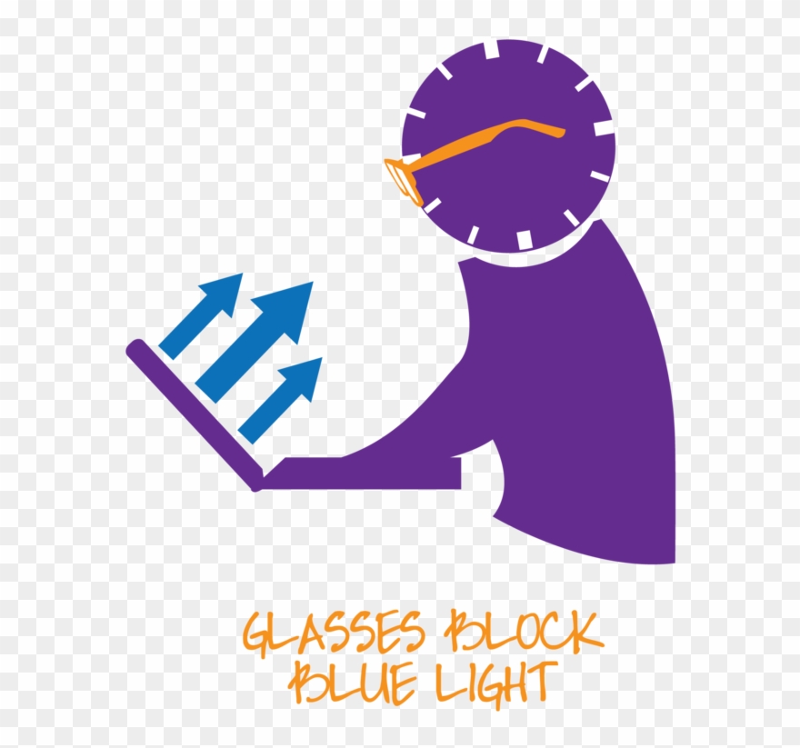 Blue Blocking Glasses With Amber Lenses For Better Clipart