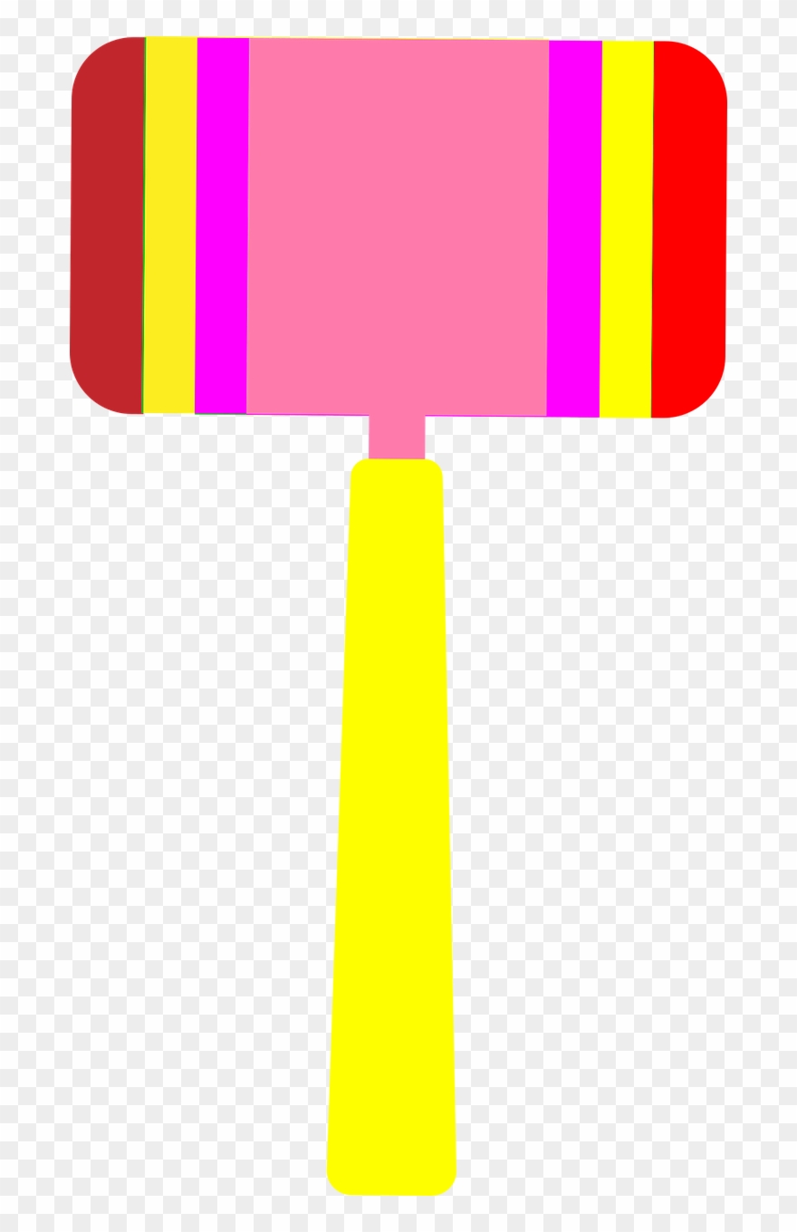 Color,wood Hammer,free Vector Graphics, Clipart