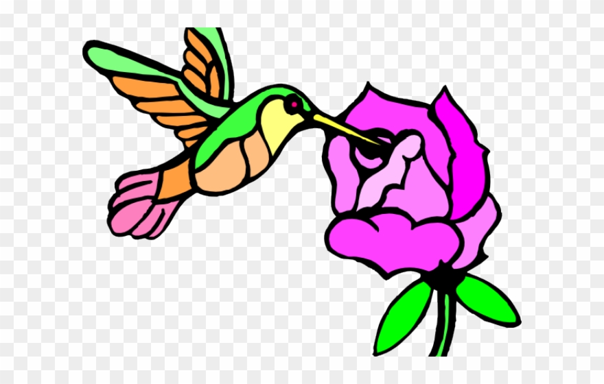 Hummingbird Clipart Hummingbird Flower - Png Download