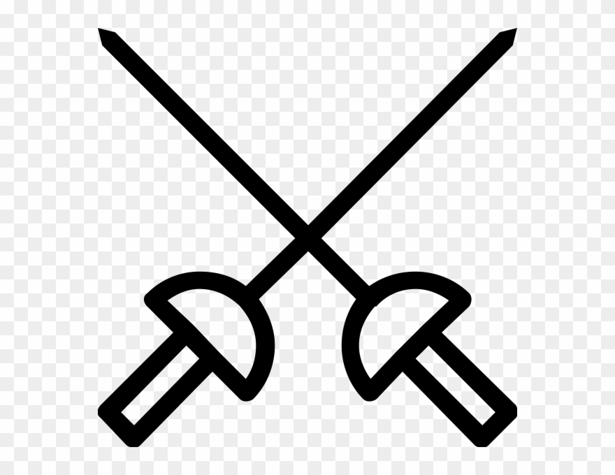 Swords Rubber Stamp Clipart