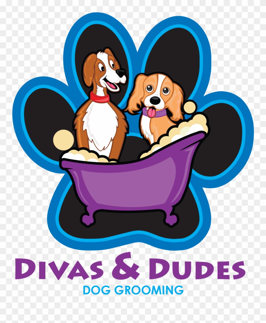 Divas & Dudes Dog Grooming Clipart