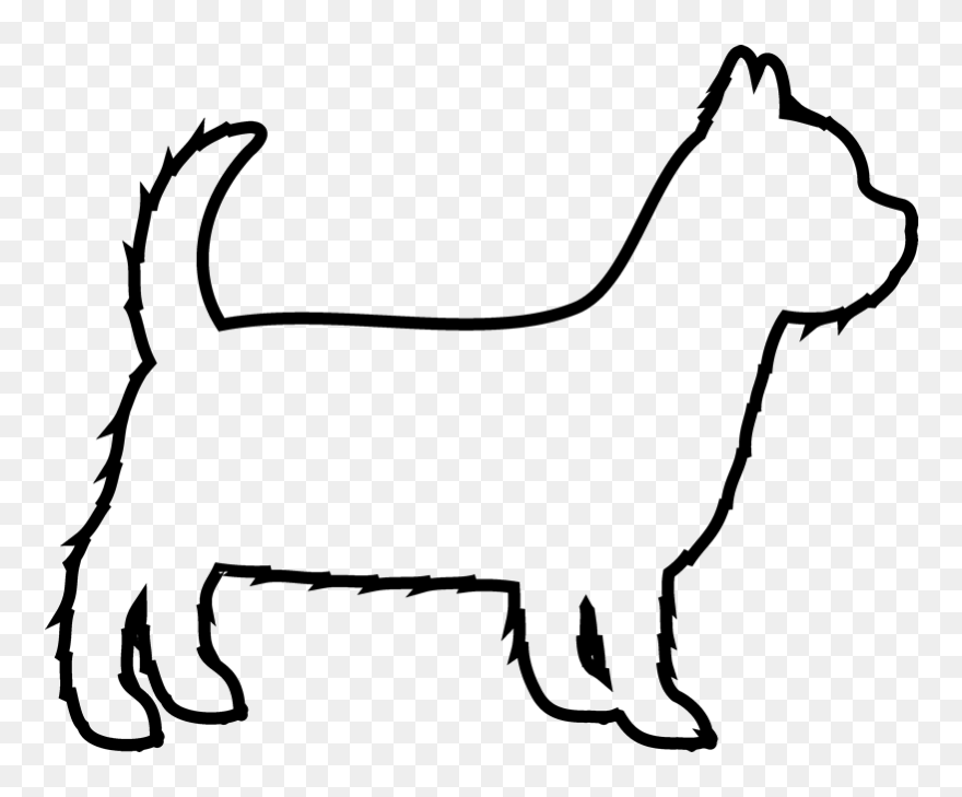 Yorkshire Terrier Rubber Stamp Clipart