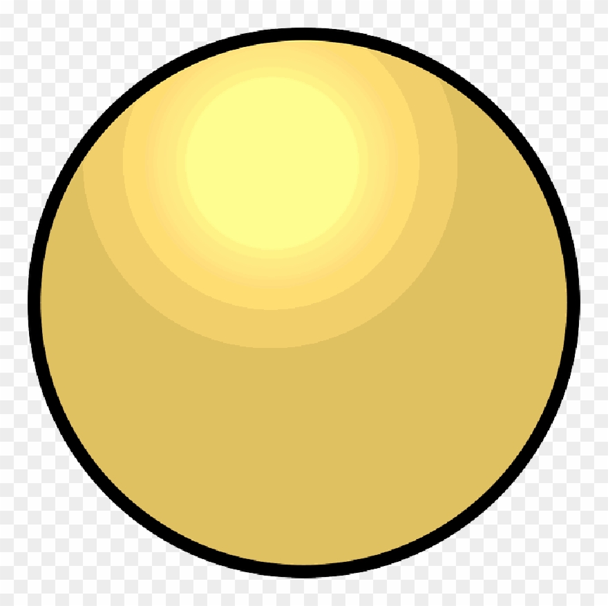 Button Yellow Round Public Domain Pictures Clipart