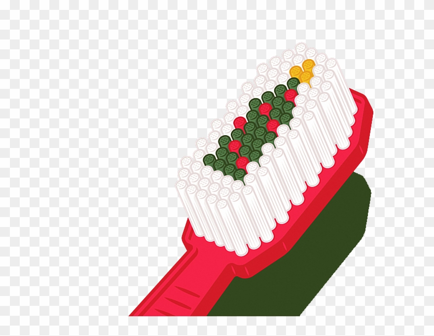 Christmas Toothbrush Clipart