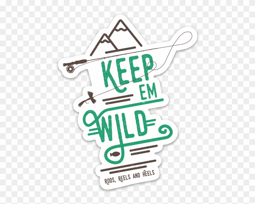 Keep 'em Wild Rod Sticker Clipart
