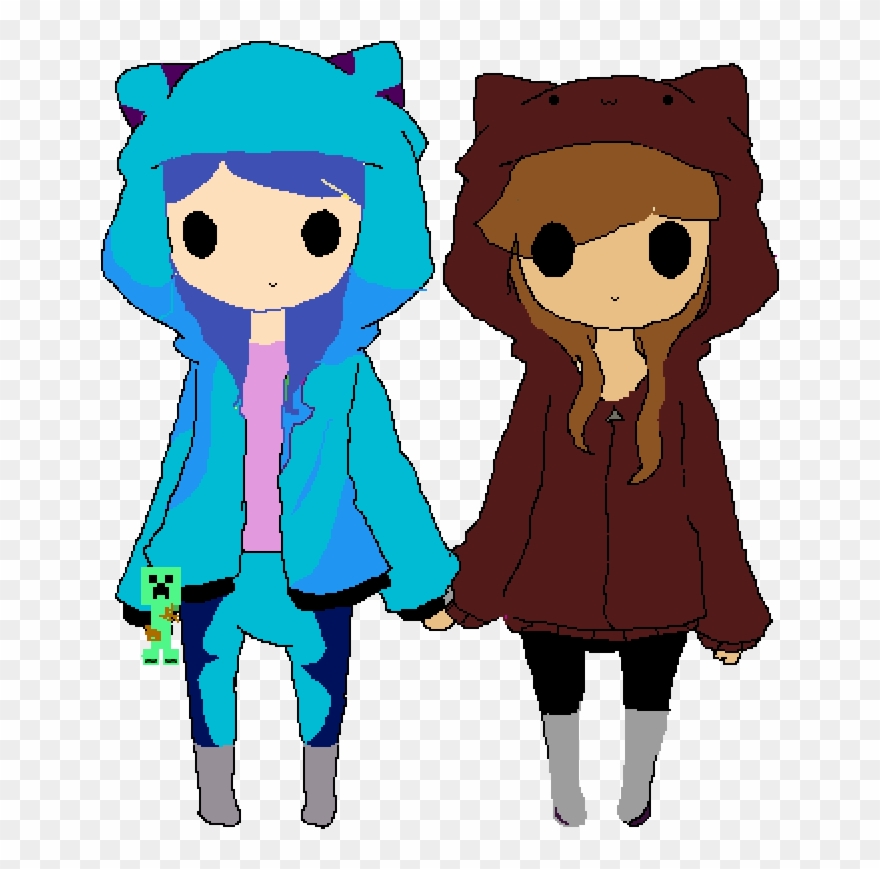 Camri On A Sleep Over With A Friend Clipart