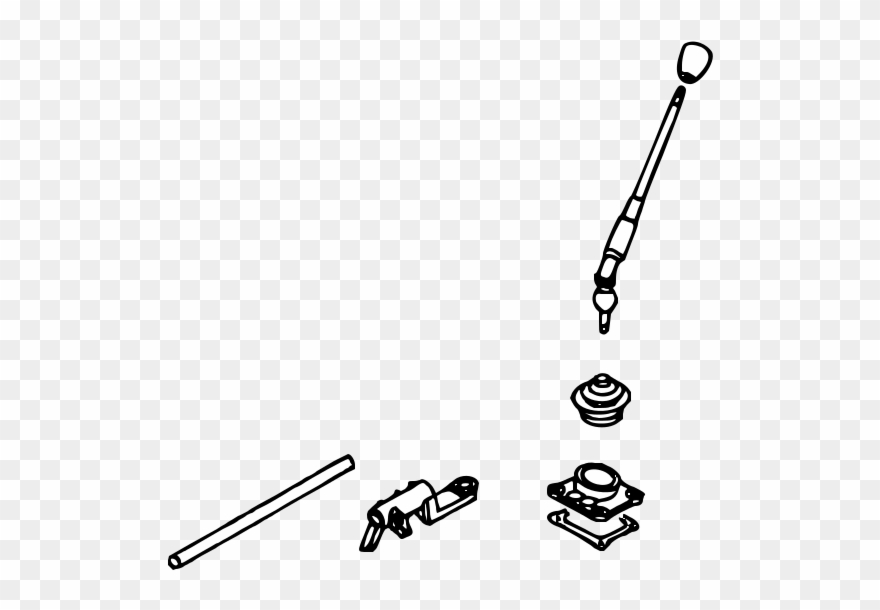 Genuine Nissan Gear Shift Lever Clipart