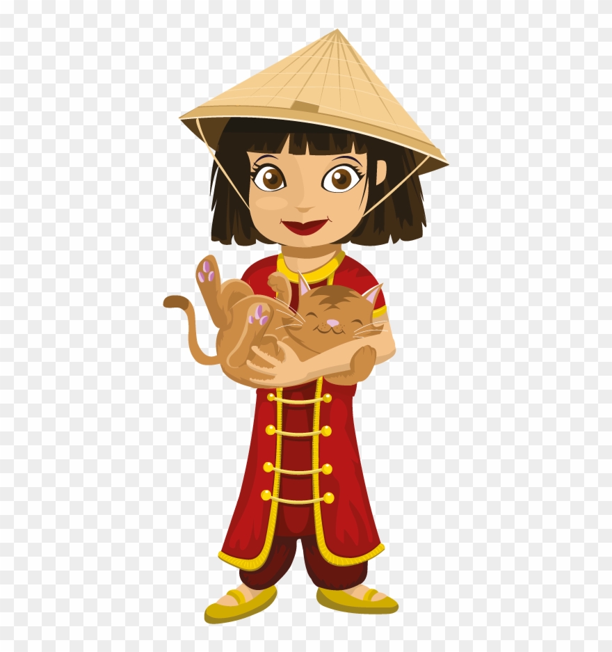 Chinese Young Girl Clipart