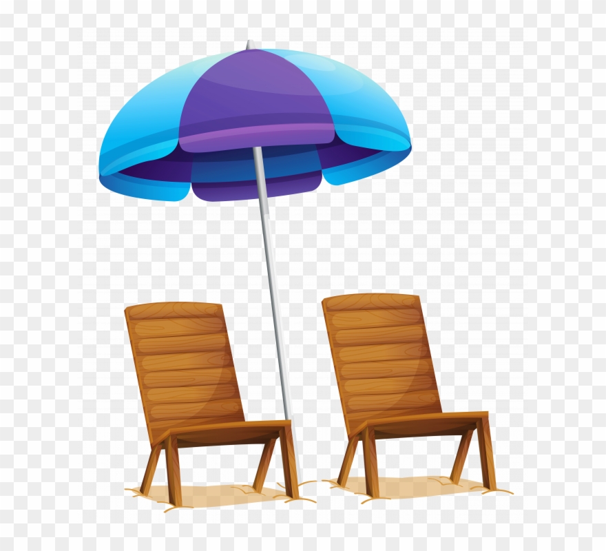 Beach Umbrella Chair Clipart