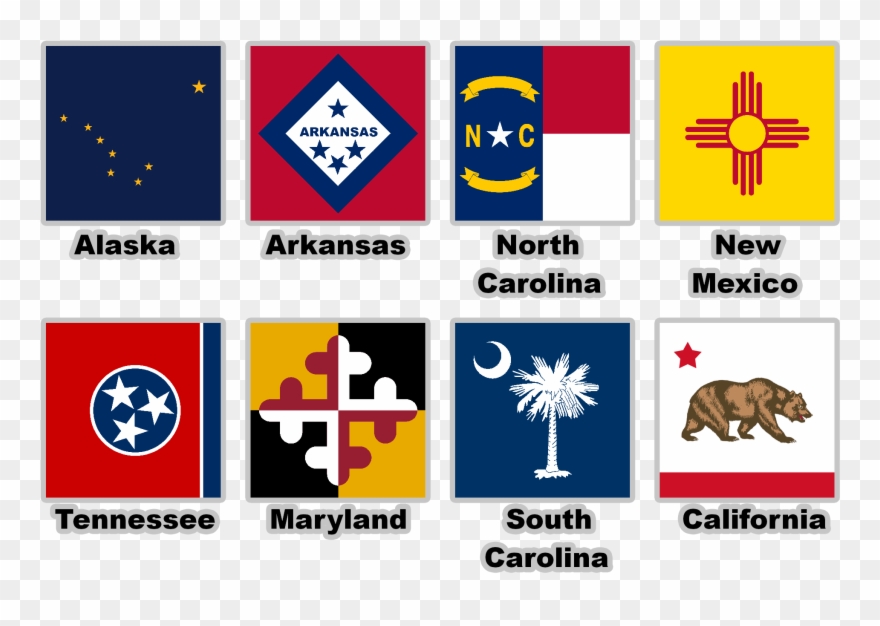 Redesignsvarious Usa State Flags Clipart