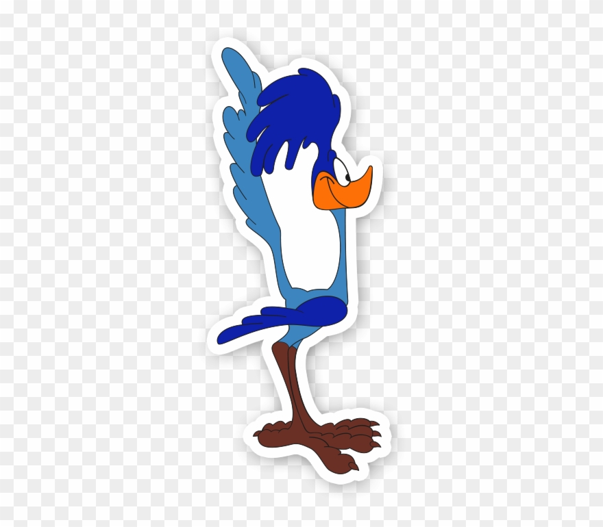 Road Runner Sticker Clipart
