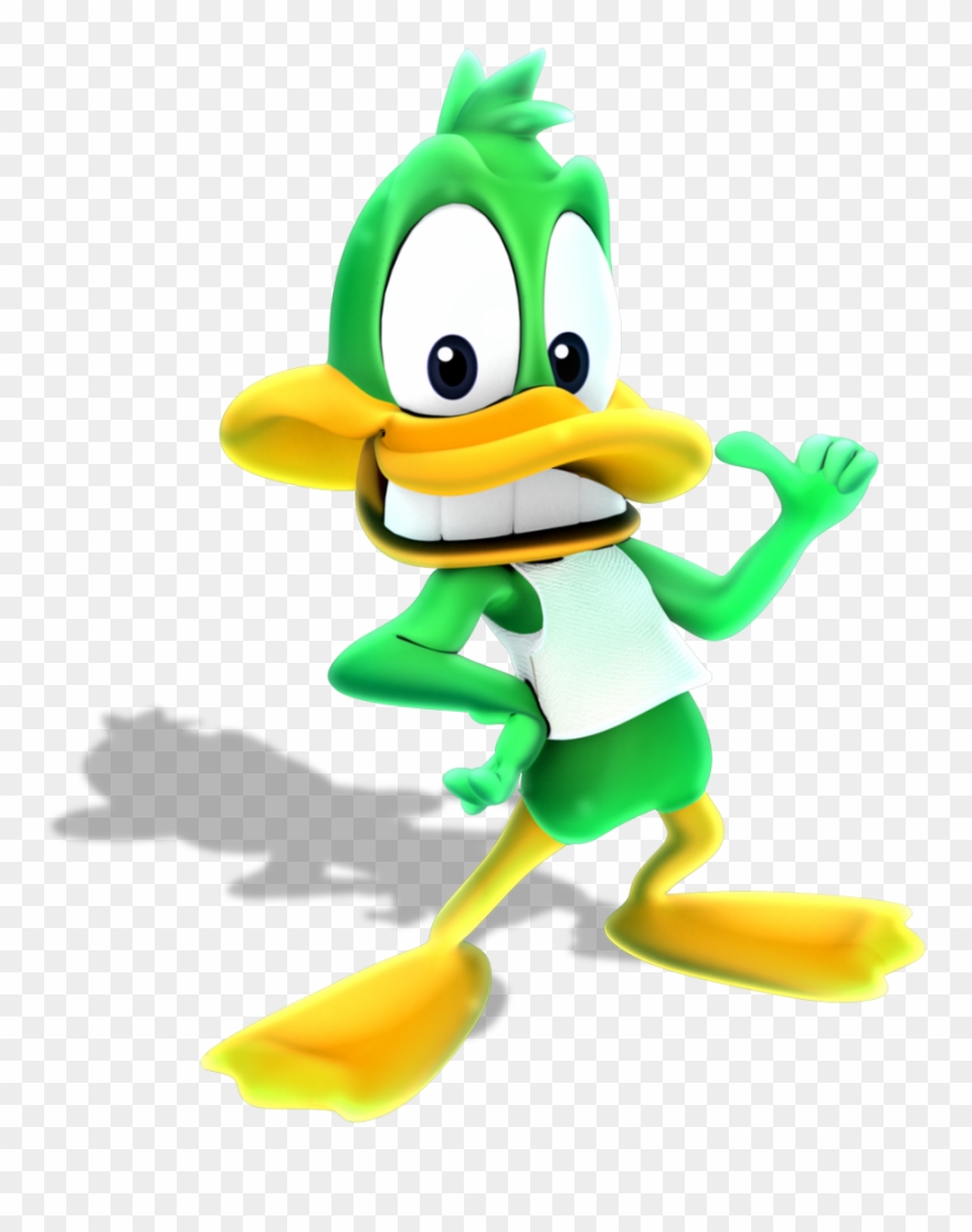 Thornton My 3d Model Of Plucky Duck From Tiny Toons Clipart