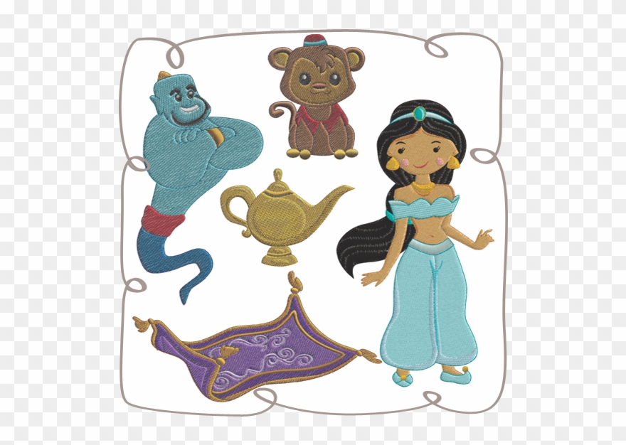Princess Jaslin And The Magic Carpet Clipart