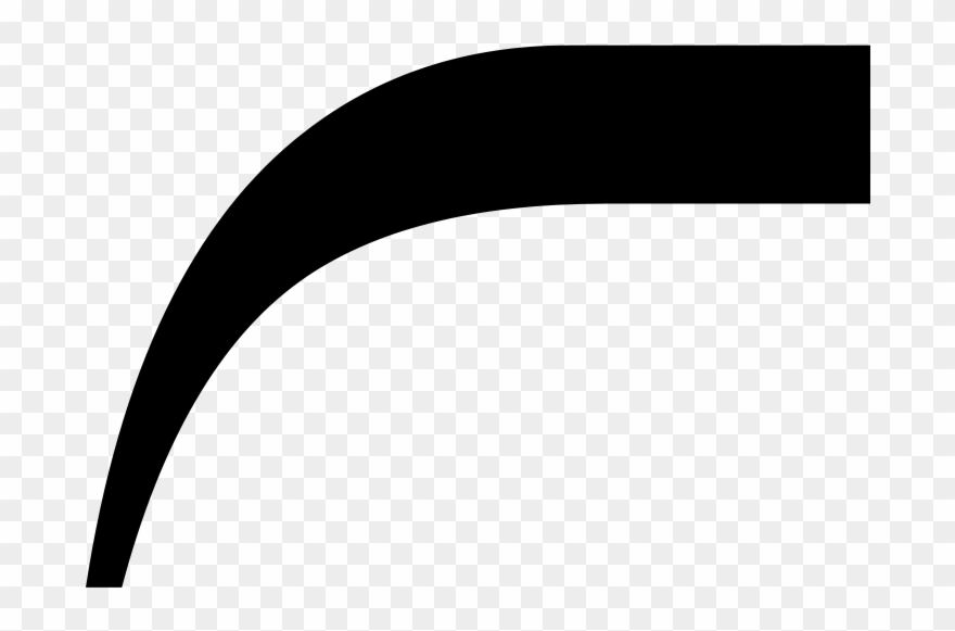 Brace Segment, Over, End-left Clipart