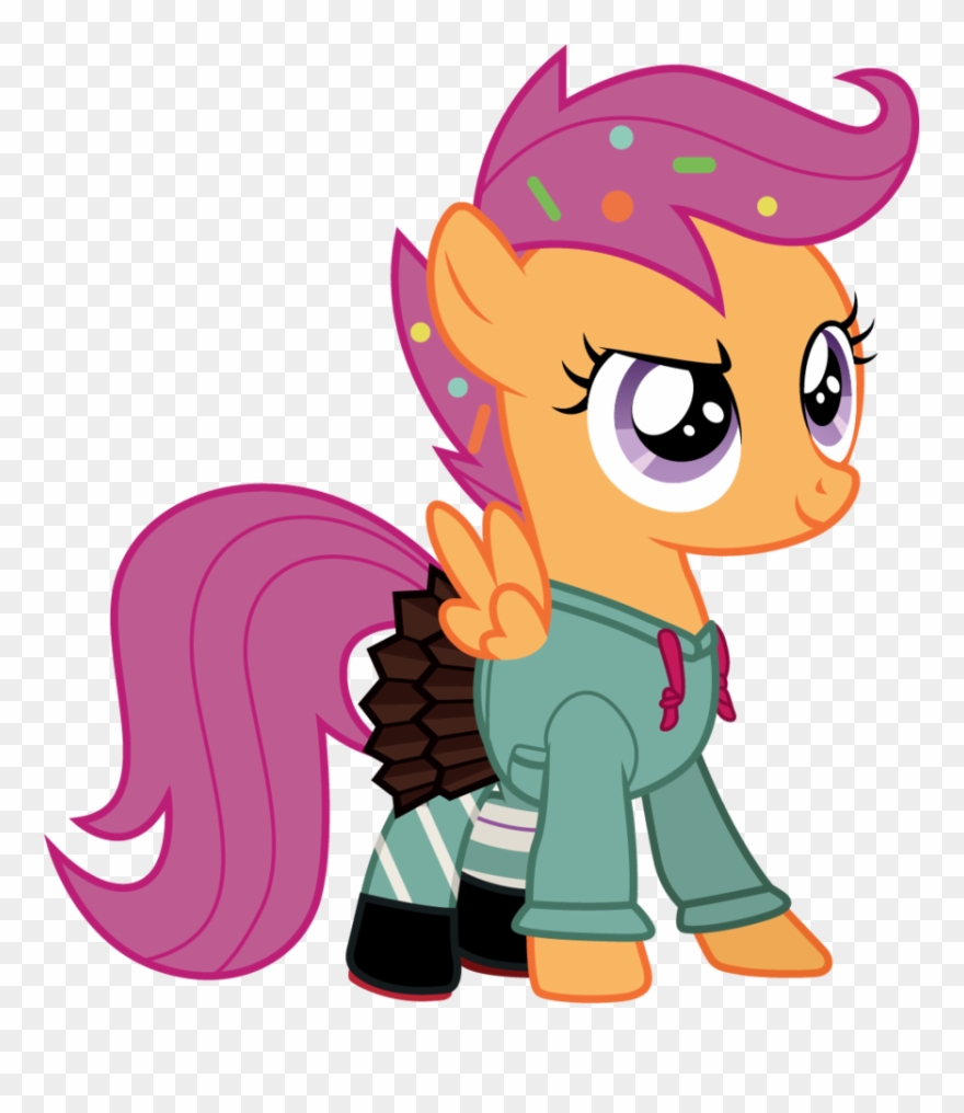 Scootaloo As Vanellope By Cloudyglow Clipart