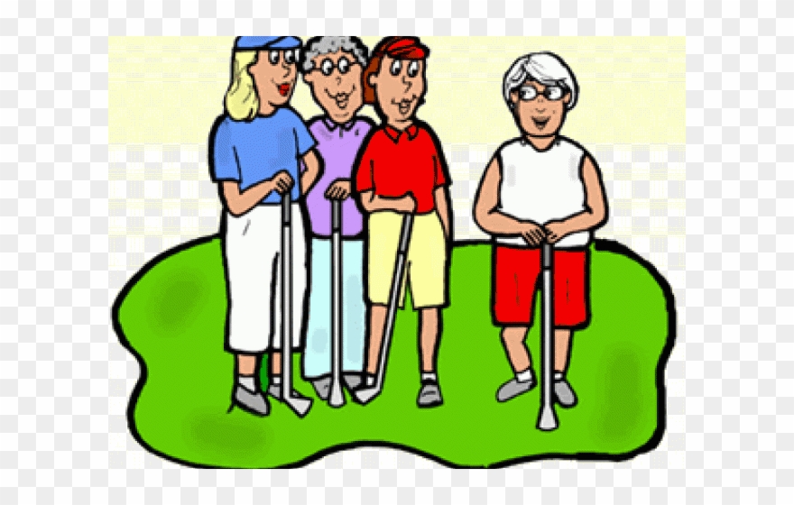 Golf Course Clipart Lady Golf - Png Download