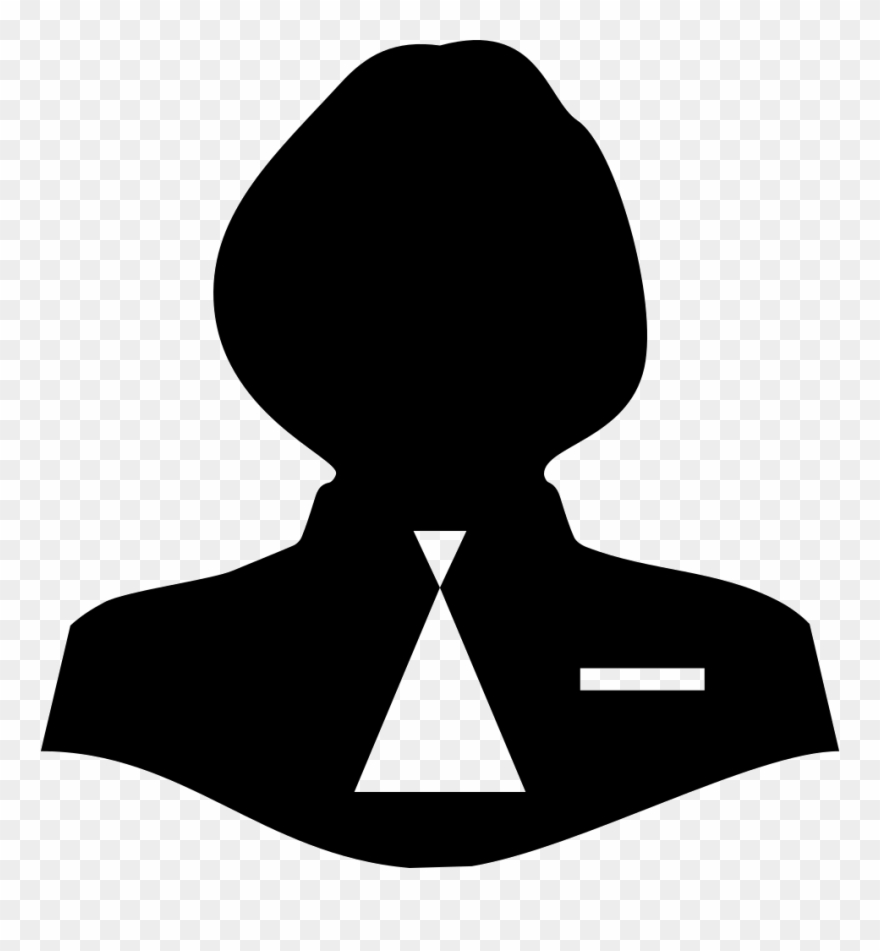 Woman Female Silhouette With Male Tie Comments Clipart