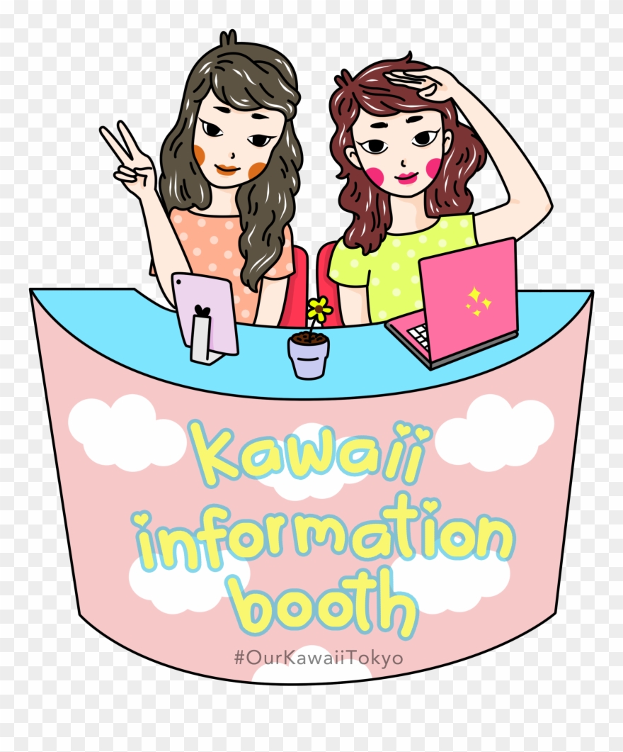 Kawaii Information Booth Clipart