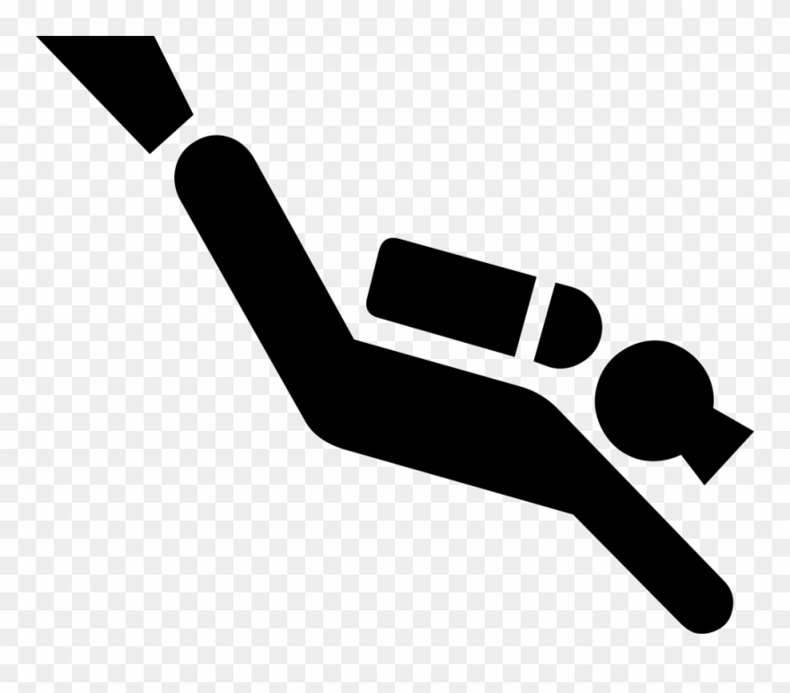 Diving Silhouette Comments Clipart