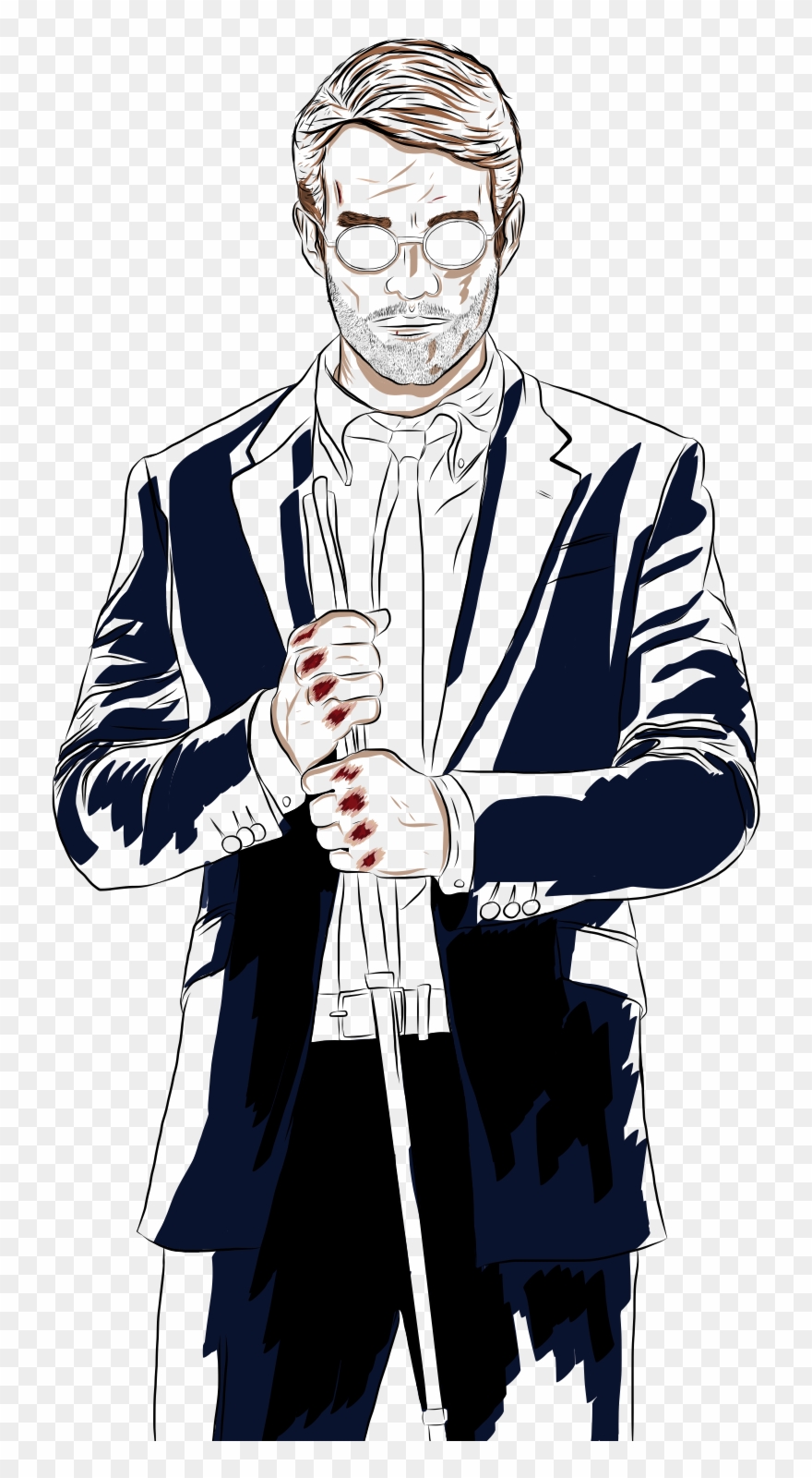 I Decided To Draw Matt Murdock Aka Daredevil From The Clipart