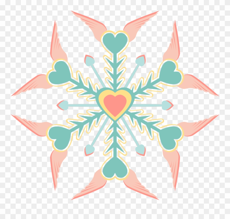 Hook Digital Snowflake Clipart