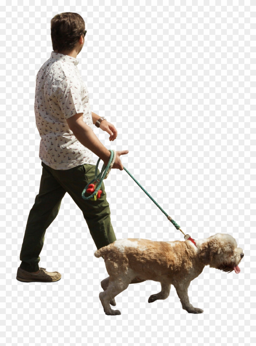 Person Walking Dog Png Clipart